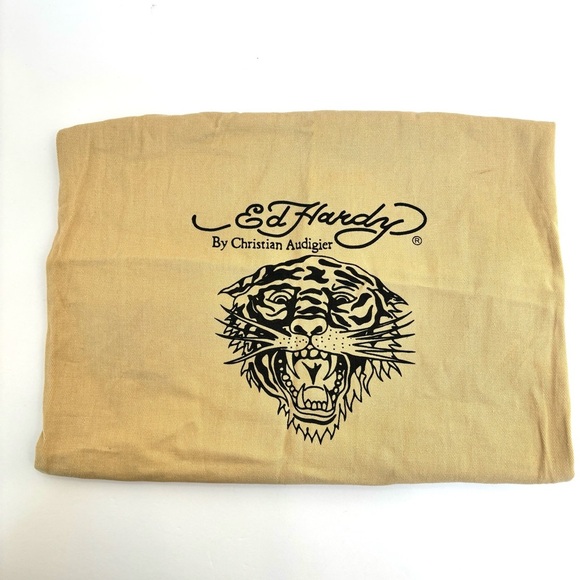 Ed Hardy by Christian Audigier  drawstring Top Dust Bag for Shoes/Bags 14x21" - Picture 3 of 4